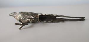 Curiosa - Vier metalen figuren van fazanten en pauwen kopen? Bied vanaf 1!