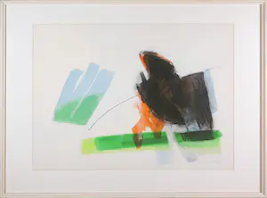 AcheterAart Roos - Acryl op papier, Circle of birds XIX - Ingelijst (Groot)? Enchérissez de 1!