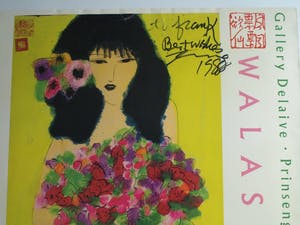 Walasse Ting - Gesigneerd affiche Gallery Delaive , I bought these Flowers on the Market - 1988 kopen? Bied vanaf 50!