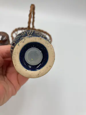 Reinhold Merkelbach - Duitse geglazuurde blauw/bruine zout- en peperstrooiers kopen? Bied vanaf 20!