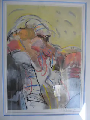 Kees van Bohemen - Ingelijste zeefdruk: zonder titel - 1981 kopen? Bied vanaf 125!