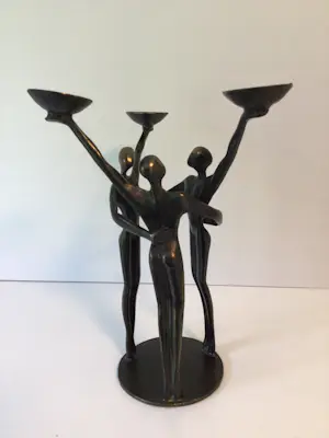 Corry Ammerlaan - Sculptuur / kaarsenstandaard “ TEAMSPIRIT “ kopen? Bied vanaf 1!