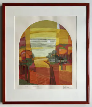 Ton Schulten - handgesigneerde zeefdruk | 'Zomer' | 1995 (KEURIGE LIJST) kopen? Bied vanaf 400!