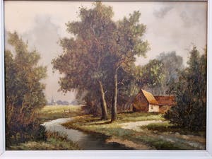 B.H.C. Mulder - Hollands landschap kopen? Bied vanaf 25!