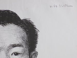 Aat Veldhoen - Portret Aziatische man - Rotaprint kopen? Bied vanaf 45!