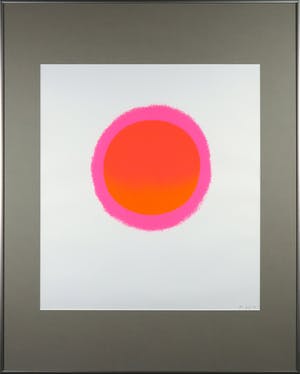 Rupprecht Geiger - Gesigneerde zeefdruk uit kalender - Ingelijst (Groot) kopen? Bied vanaf 1!