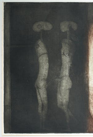 Sam Parabirsingh - Ingelijste ets, Between You and Me – 1977 – nr. 13 van 15 ex. kopen? Bied vanaf 45!