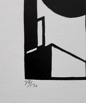 Cesar Domela - Constructivistische compositie, zeefdruk kopen? Bied vanaf 115!