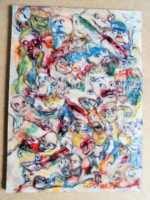 Carla Schot - Olieverf - Figuren [nr.14] kopen? Bied vanaf 25!