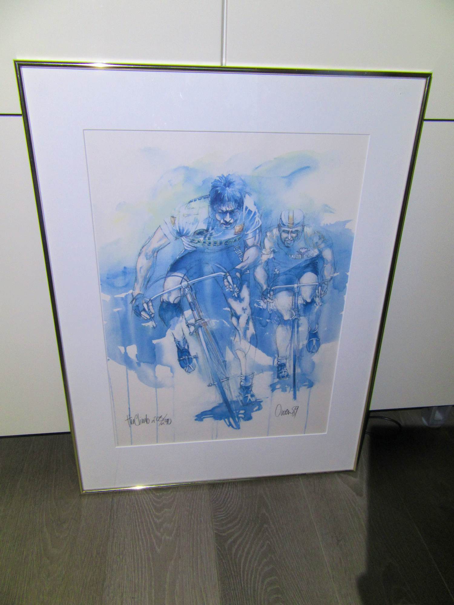 Ortho Owen - The Climb '89 van Ortho Owen, nummer 203, ingelijst. verkocht voor € 39!