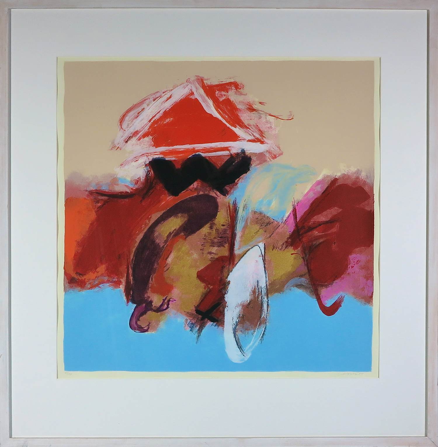 Henk van Vessem - Zeefdruk, Zonder titel - Ingelijst kopen? Bied vanaf 50!