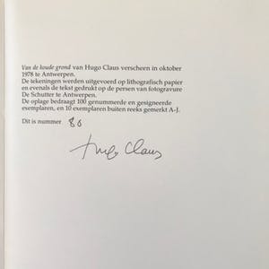Hugo Claus - Mooie litho - gesigneerd - 1978 - 80/100 kopen? Bied vanaf 85!