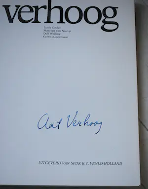 Aat Verhoog - gesigneerd monumentaal boek [gratis verzending] kopen? Bied vanaf 50!
