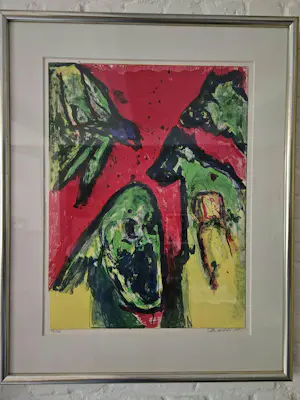 Mogens Balle - Ingelijste litho - 95/128 - 1988 kopen? Bied vanaf 220!