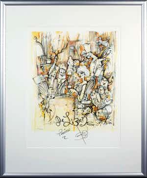 Guy Olivier - Giclée, De la Brie - Ingelijst verkocht voor € 80!