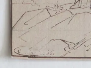 Antoon Derkinderen - De afname van Christus van het kruis - Inkttekening kopen? Bied vanaf 75!