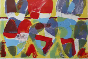 Jan Cremer - zeefdruk: L'histoire des Coeurs III - 1998 kopen? Bied vanaf 125!