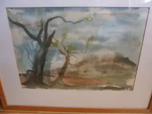 Christina Sicking - Aquarel. Landschap met bomen. kopen? Bied vanaf 35!