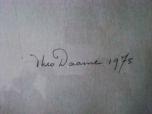 Theo Daamen - Fraai klassiek getekend vrouwelijk naakt van Theo Daamen - in nette lijst kopen? Bied vanaf 1!