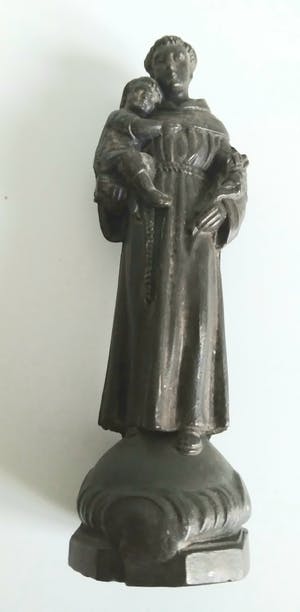 Brons (Onbekend) - oud verbronsd beeld van Antonius van Padua kopen? Bied vanaf 1!