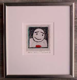 Hans Innemee - ingelijste zeefdruk: It is - 1998. verkocht voor € 79!