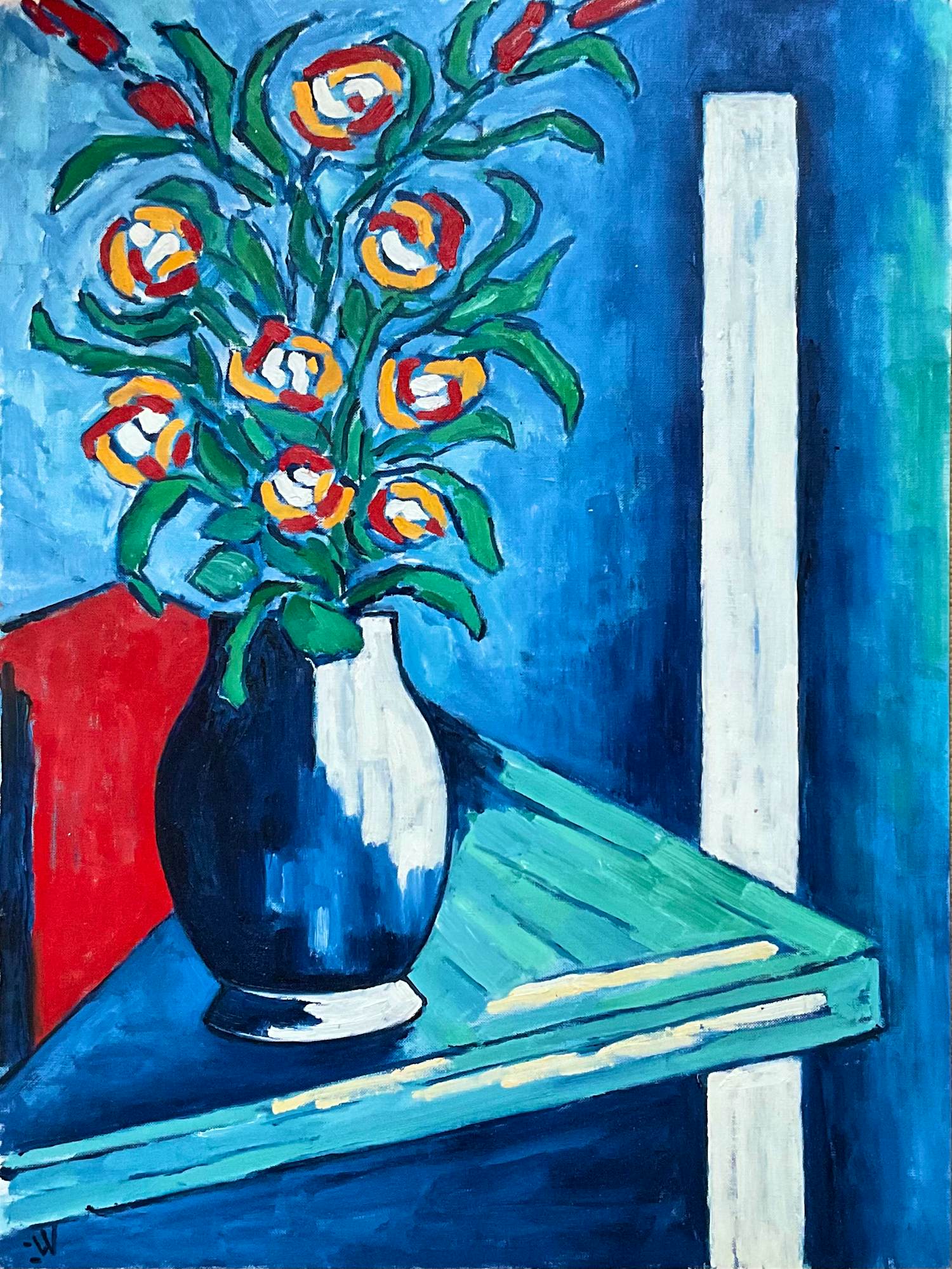 Jan Willem Versteeg - Vaas met bloemen kopen? Bied vanaf 95!