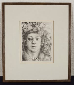 Wout van Vliet - Bladeren met kroon, 1975, 9/20 - Litho op papier - BKR Weesp kopen? Bied vanaf 20!