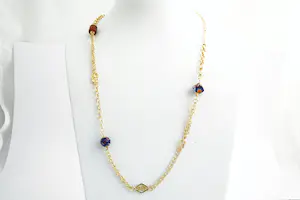 Acheter57 -  Lang  (60cm) Surinaams 18 Krt gouden zg. Alla Kondre hals sieraad ketting? Enchérissez de 830!