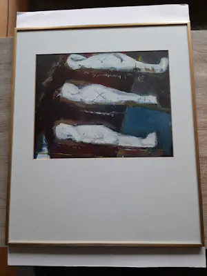 Astrid Engels - Olieverf op papier, Titel, "Egyptenne XXVI kopen? Bied vanaf 40!