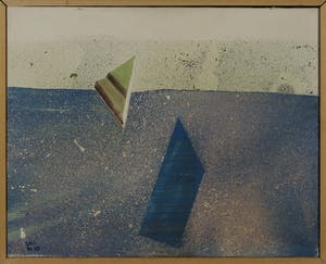 Jose Maria Capricorne - Olieverf op doek, Vliegend hert - Ingelijst kopen? Bied vanaf 50!