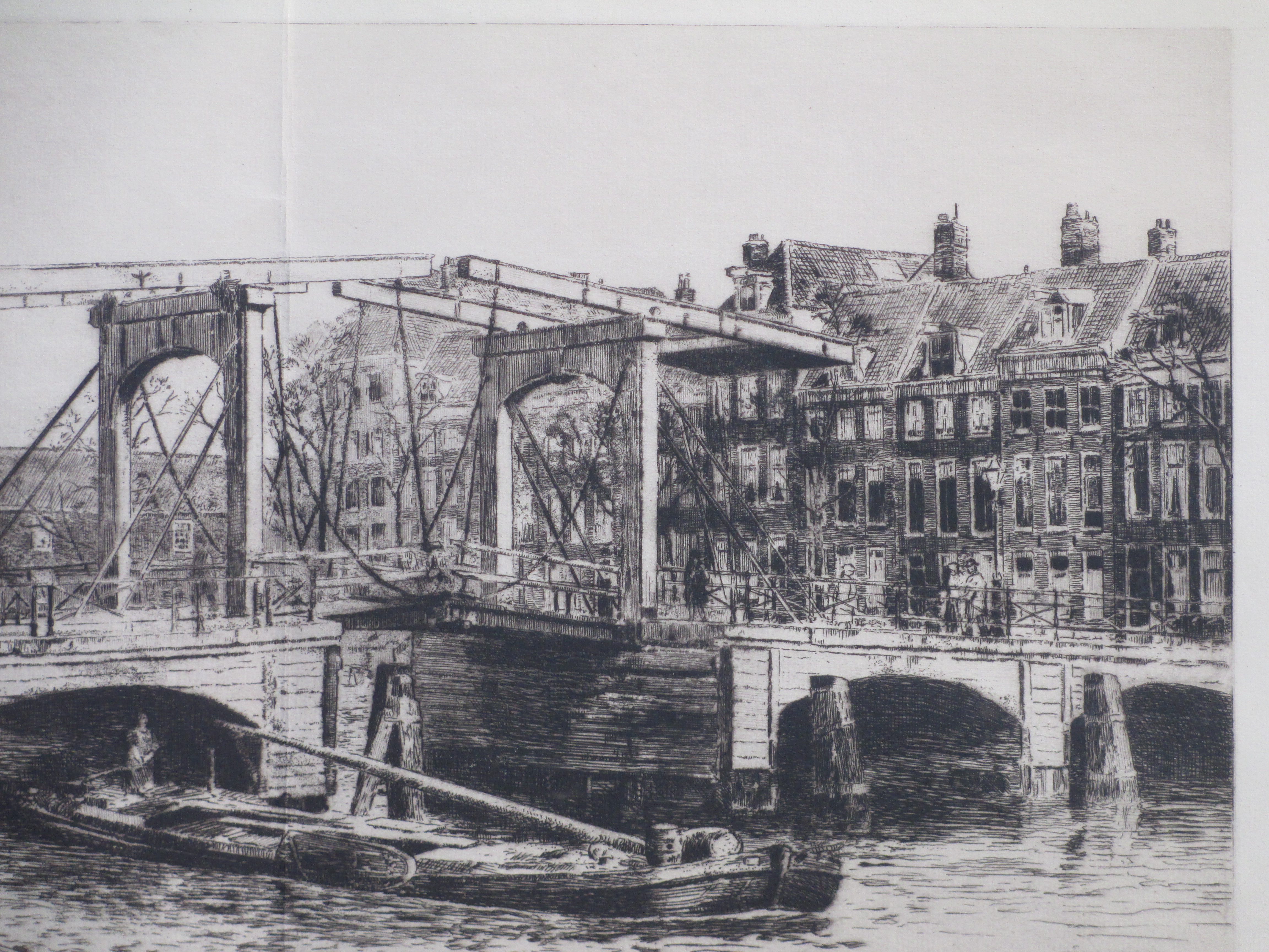 Salomon Garf - De Magere Brug te Amsterdam - Ets kopen? Bied vanaf 1!