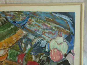 Anneke de Vlaming - Gemengde techniek , De huiskamer – ingelijst - 1996 kopen? Bied vanaf 1!