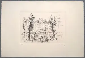 Wilfried Sybrands - gesigneerde ets kopen? Bied vanaf 65!