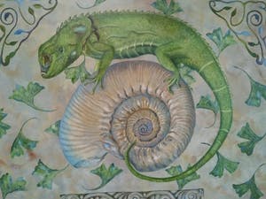 An Luthart - Zonder Titel (''Reptiel op ammoniet'') 2004 kopen? Bied vanaf 1!