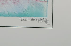 Soichi Hasegawa - Ets en aquatint, Sur l'Emeraude - Ingelijst kopen? Bied vanaf 40!