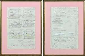 Luca Maria Patella - Potlood- en pentekening, Lot van twee tekeningen kopen? Bied vanaf 1!