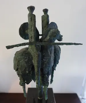 Brons (Onbekend) - "Toernooiridders " in brons TOPBEELD! kopen? Bied vanaf 450!