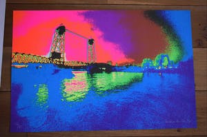 Henk van der Vet - De Hefbrug Rotterdam - 1987 kopen? Bied vanaf 50!