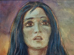 Klaas Pijlman - Aquarel , "Angst" – gesigneerd & ingelijst – 1960 kopen? Bied vanaf 35!