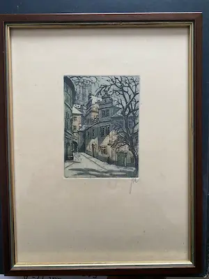 Niet of onleesbaar gesigneerd - Praag, het "Gouden Straatje" kopen? Bied vanaf 1!