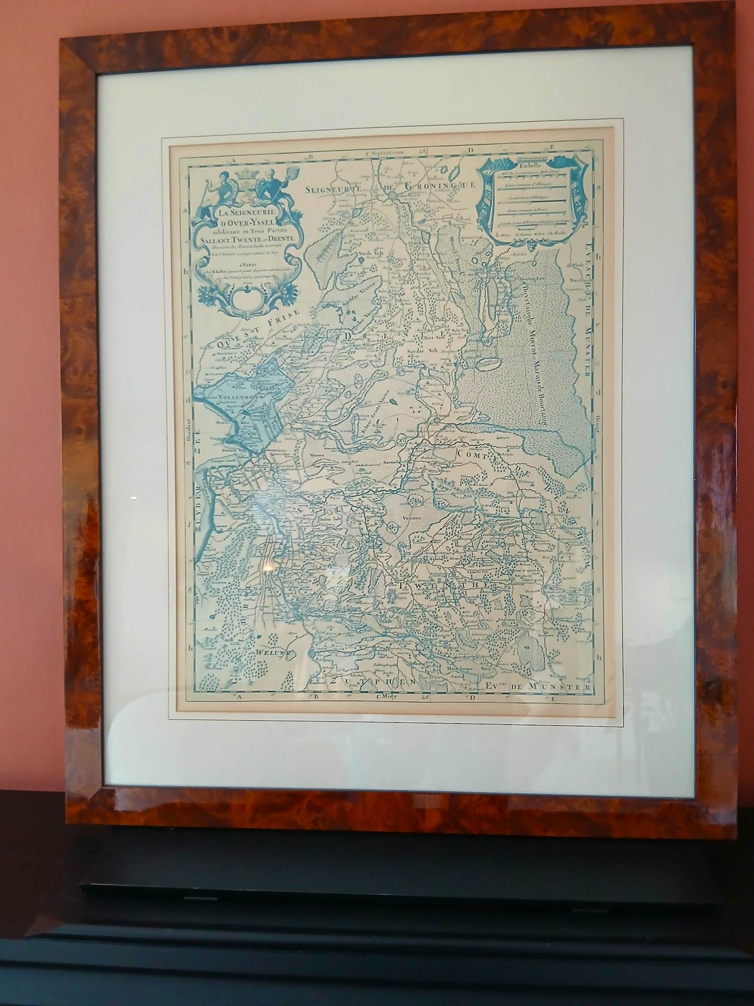 Alexis Hubert Jaillot - Litho - Kaart van Overijssel/Salland-Twente en Drenthe kopen? Bied vanaf 50!