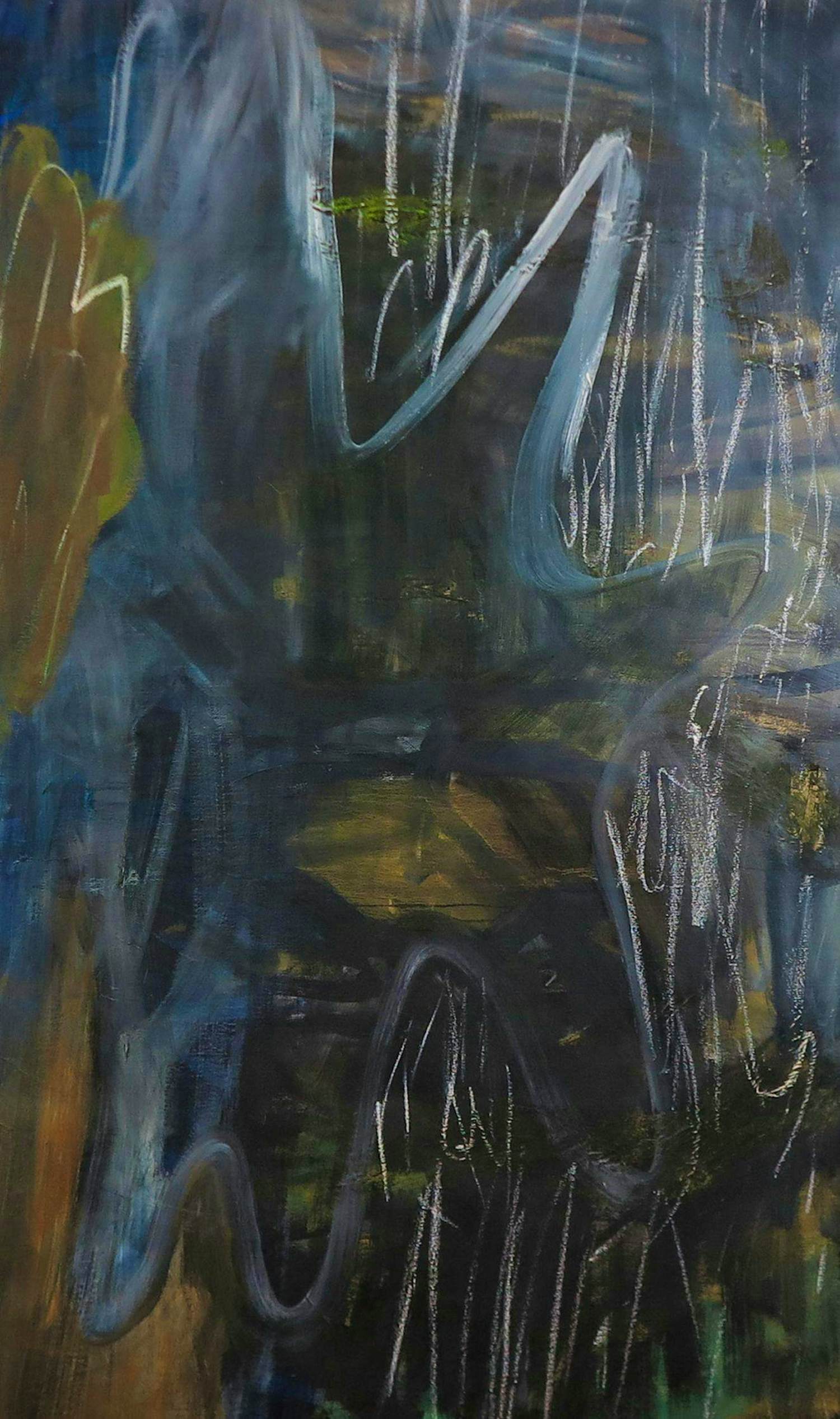 Onbekend - Gemengde techniek op doek, Abstracte compositie (Groot) kopen? Bied vanaf 75!