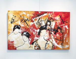 Dario Bosa - Mystic Woman Acrylverf op doek, Gemengde techniek - Handgesigneerd kopen? Bied vanaf 395!