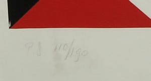 Peter Struycken - Zeefdruk, Geometrische compositie - Ingelijst kopen? Bied vanaf 50!