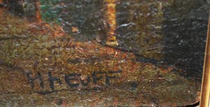 Herman Heuff - Zonnig dorp, Zeeland + onbekend gesigneerde pastel jonge vrouw kopen? Bied vanaf 10!