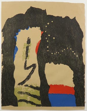 Jef Diederen - Houtsnede, Olifant - Ingelijst kopen? Bied vanaf 50!