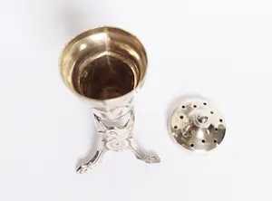 Magnus Aase zoutstrooier sterling zilver Viking design Noorwegen. Gekeurd. kopen? Bied vanaf 85!