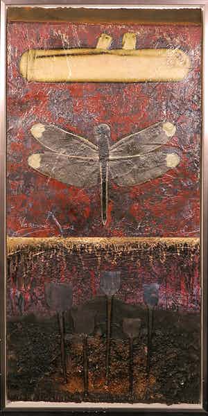 Mark Verdoes - Gemengde techniek, Via Energetica 4- Ingelijst (Groot) verkocht voor € 30!