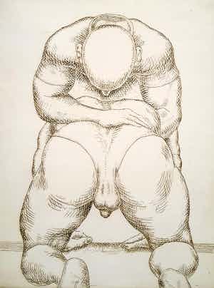 Herman Gordijn - Spekvet, ets (prachtig ingelijst) verkocht voor € 295!