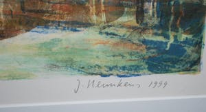 Jeroen Hermkens - litho - Lugano - e.a. - 1999 - plus 2 kunstboeken kopen? Bied vanaf 75!